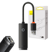 Baseus Lite Series USB to RJ45 network adapter WKQX000001, 100Mbps - black