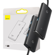 4-in-1 Baseus Lite Series USB to 4x USB 3.0 hub WKQX030201 - 2m - black