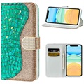 Croco Bling iPhone 12/12 Pro Wallet Case