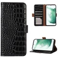 Crocodile Series Samsung Galaxy S21 FE 5G Wallet Leather Case with RFID