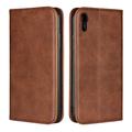 iPhone XR Retro Wallet Case with Magnetic Closure - Coffee
