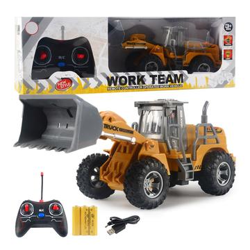 166-169 Remote Control Engineering Vehicle Excavator Remote Control Bulldozer Digging Children\'s Toy Model Car - Style B