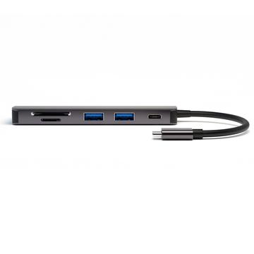 4smarts 6-in-1 USB-C Hub with DeX Function - Space Grey