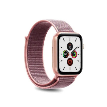 Apple Watch Series 9/8/SE (2022)/7/SE/6/5/4/3/2/1 Puro Nylon Sport Strap - 41mm/40mm/38mm - Pink