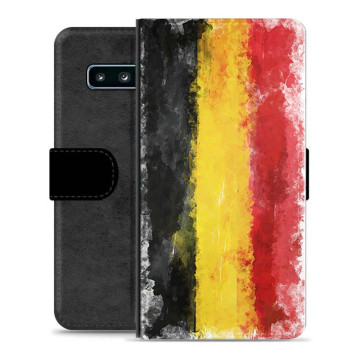 Samsung Galaxy S10+ Premium Flip Case - German Flag