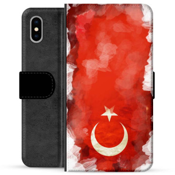 iPhone X / iPhone XS Premium Flip Case - Turkish Flag