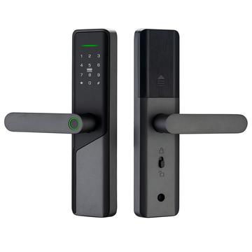 A1 Tuya WiFi Fingerprint Smart Door Lock with Dynamic Passwords and NFC - Black