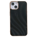 Abstract Series iPhone 14 Plus TPU Coated Case - Black