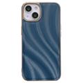 Abstract Series iPhone 14 Plus TPU Coated Case - Blue