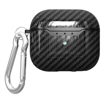 AirPods 4 TPU Case with Carabiner - Carbon Fiber