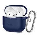 AirPods 4 Tech-Protect Silicone Hook Case - Navy Blue