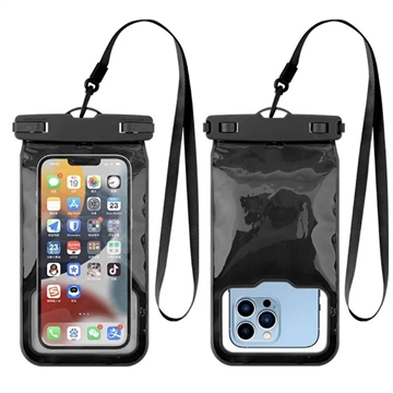 Airbag Protection IPX8 Waterproof TPU Case - 7.2" - Black