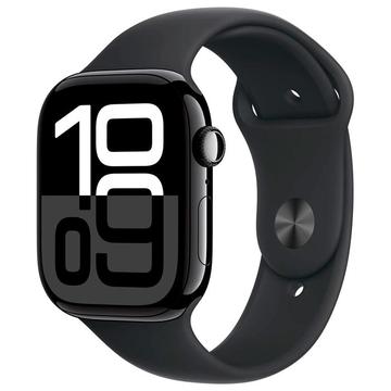 Apple Watch 10 LTE MWX63QN/A - Aluminum, Black Sport Band, S/M, 42mm - Jet Black