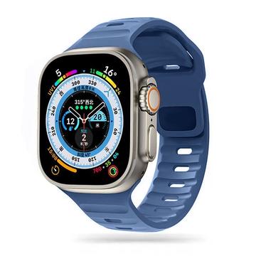 Apple Watch Series Ultra 2/Ultra/10/9/8/SE (2022)/7/SE/6/5/4/3/2/1 Tech-Protect IconBand Line Silicone Strap - 49mm/46mm/45mm/44mm/42mm - Blue