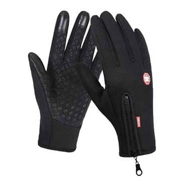 XKXY Windproof Touchscreen Gloves - M - Black