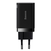 Baseus Super Si Pro Quick Charger 30W - USB-C, USB-A (Open Box - Bulk) - Black