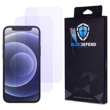 iPhone 12 Mini BlueDefend Anti-Blue Light Tempered Glass Screen Protector - 2 Pcs.