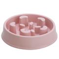 Candy Color Non-Slip Slow Feeder Dog Bowl - Pink