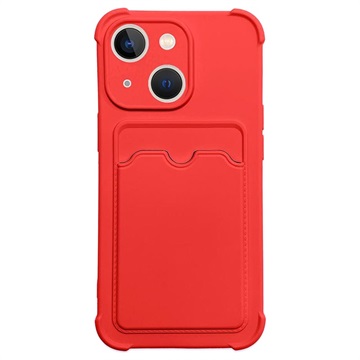 Card Armor Series iPhone 13 Mini Silicone Case - Red