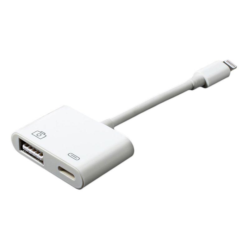 Compatible Lightning to USB 3.0 Camera Adapter White