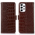 Crocodile Series Samsung Galaxy A33 5G Wallet Leather Case with RFID