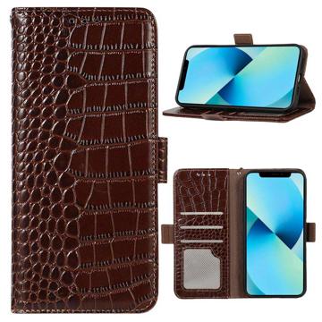 Crocodile Series iPhone 14 Wallet Leather Case with RFID