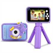 Cute Kids Camera with Tripod AC10 - Purple