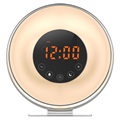 Digital Alarm Clock Radio with Colorful LED Light