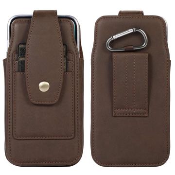 Elegant Universal Belt Clip Case 6.7" - Card Slots, Carabiner