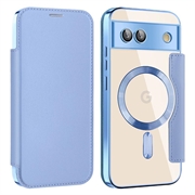 Google Pixel 8a Flip Case with Card Slot - MagSafe Compatible - Blue