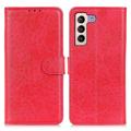 Samsung Galaxy S23+ 5G Wallet Case with Stand Feature - Red