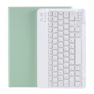 iPad Air 2024/2022/2020 Bluetooth Keyboard Case with Pen Slot - Light Green