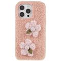 Fluffy Flower Series iPhone 14 Pro Max TPU Case - Pink