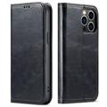 iPhone 14 Pro Retro Wallet Case - Black