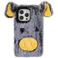 Fluffy Plush iPhone 14 Pro Hybrid Case