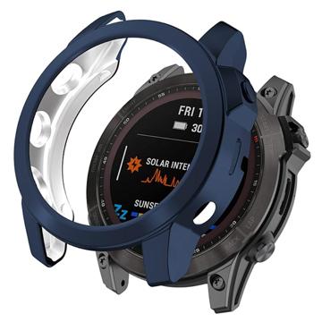 Garmin Fenix 7X/7X Solar Electroplated TPU Case - Midnight Blue