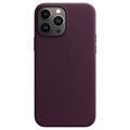 iPhone 13 Pro Max Apple Leather Case with MagSafe MM1M3ZM/A (Open Box - Bulk Satisfactory) - Dark Cherry