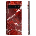 Google Pixel 6 Pro TPU Case - Red Marble