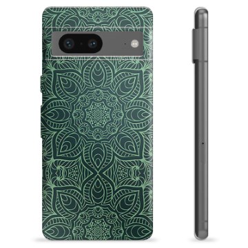 Google Pixel 7 TPU Case - Green Mandala