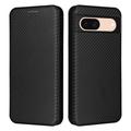 Google Pixel 8a Flip Case - Carbon Fiber - Black