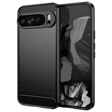 Google Pixel 9 Pro XL Brushed TPU Case - Carbon Fiber - Black