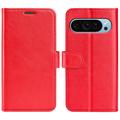 Google Pixel 9/9 Pro Wallet Case with Magnetic Closure - Red