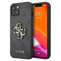 Guess 4G Big Metal Logo iPhone 13 Hybrid Case - Black