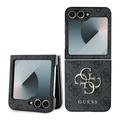 Samsung Galaxy Z Flip6 Guess 4G Big Metal Logo Hybrid Case - Black