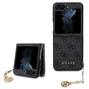 Samsung Galaxy Z Flip5 Guess 4G Charms Collection Hybrid Case - Grey