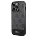 Guess 4G Stripe iPhone 14 Pro Hybrid Case - Brown