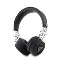 Guess Grained Triangle Logo ENC Wireless Headphones - Black