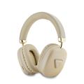 Guess Saffiano Triangle Logo Wireless Headphones - Gold