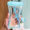 Holographic Floating Smartphone Waterproof Case w. Lanyard - Blue