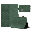 Honeycomb Patterned Universal Tablet Case with Card Slots - 10" - Army Green